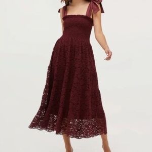 Hill House Lace Ribbon Ellie Nap Dress - Port Lace